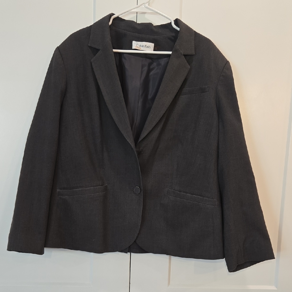 Calvin Klein Women's Dark Gray Blazer